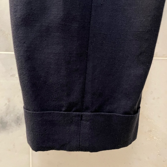 J.Crew navy linen trousers, by Baird McNutt, size 28 - Picture 3 of 5